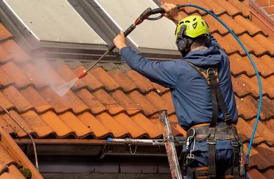 Démoussage et hydrofuge de toiture à Uzos